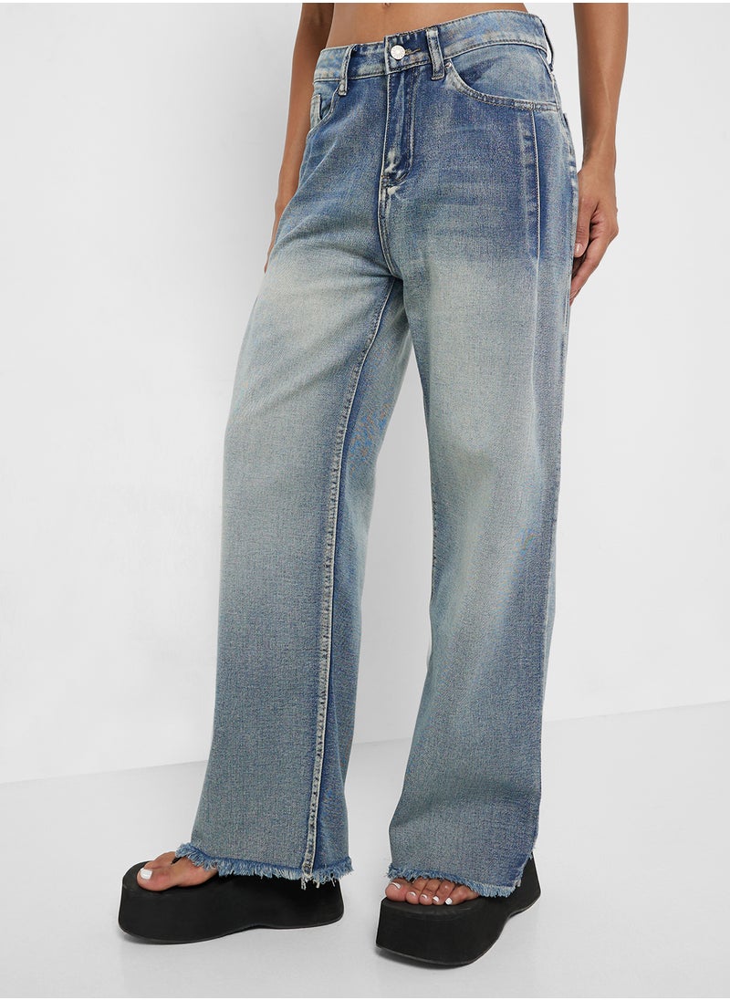 Ginger - Mid Rise Wide Leg Jeans - Image 1