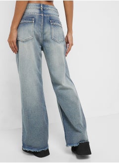 Ginger Mid Rise Wide Leg Jeans  - Image 3