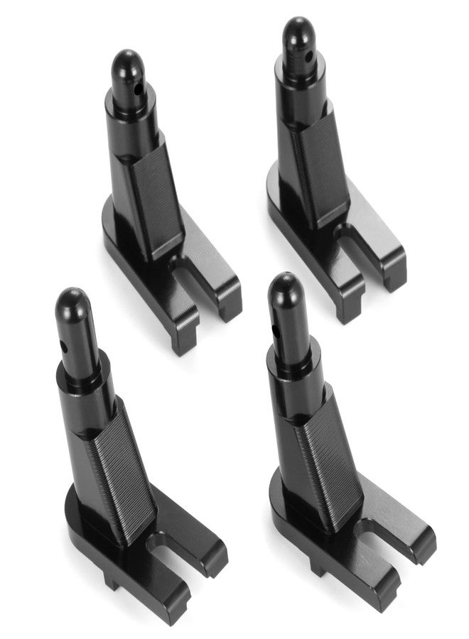 RCHUBAM 4 Pcs Body Mounts CNC Machined Alloy Body Posts for 1/12 Scale Tamiya 58365 Midnight CW-01 Upgrades Parts, Black - Image 1