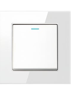 Tempered White Glass Panel and push button Light Switches with LED Indicator,UK Standard Wall Power Socket, Artistic Modern Swich soket, 1 Gang 2 Way,2 Gang 2 Way,3 Gang 2 Way,4 Gang 2 Way,13Amp Single ,Double Sokect ,20Amp, 45Amp, Light Dimmer,Telephone,Computer socket,Satellite TV Socket,Door Bell Swtch.
