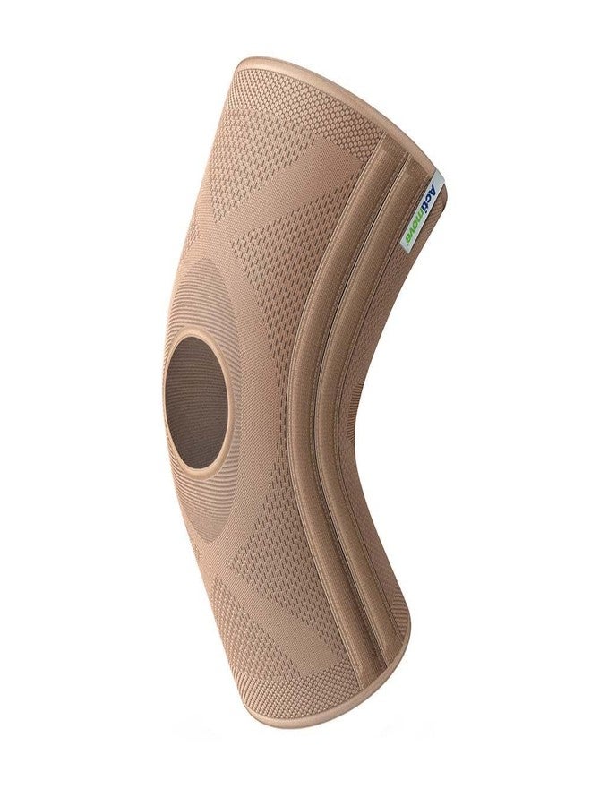 Actimove Everyday Supports Knee Brace | Open Patella, 4 Stays Left & Right Compatible Knee Support for Meniscus Tear, Knee Pain, ACL, MCL, Injury Recovery | Men & Women, Beige, Small - Image 2