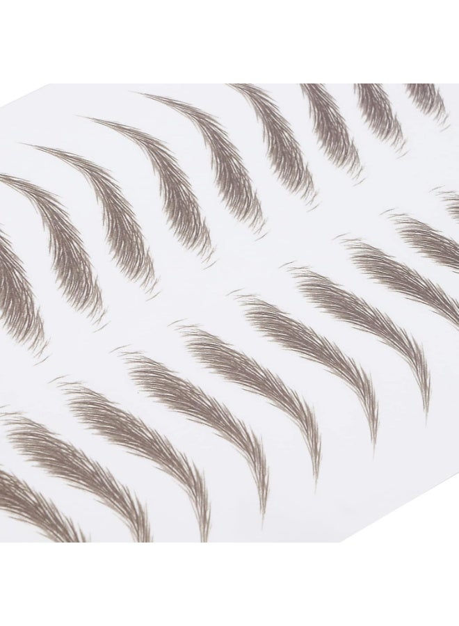 Generic Eyebrow Tattoo Sticker Professional Waterproof Eyebrow Care Design Tattoo Sticker Eyebrow Transfer Sticker for Women (Brown) - Image 2