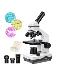 KASTWAVE 100X-2000X Microscopes for Kids Students Adults, Powerful Biological Microscopes for School Laboratory Home Education,with Microscope Slides Set, Phone Adapter  - Image 1