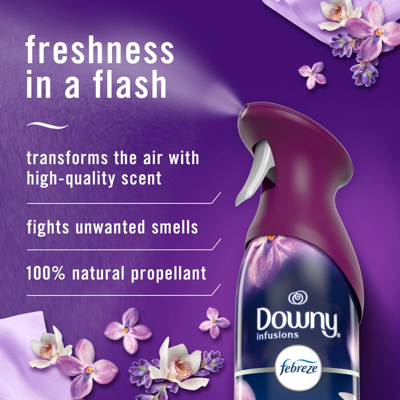Febreze Air Mist Air Freshener Spray, Odor-Fighting Room Spray, Air Fresheners for Home and Bathroom and Kitchen, Aerosol Can, Downy Calm Scent, 8.8oz, 3 Count - Image 2