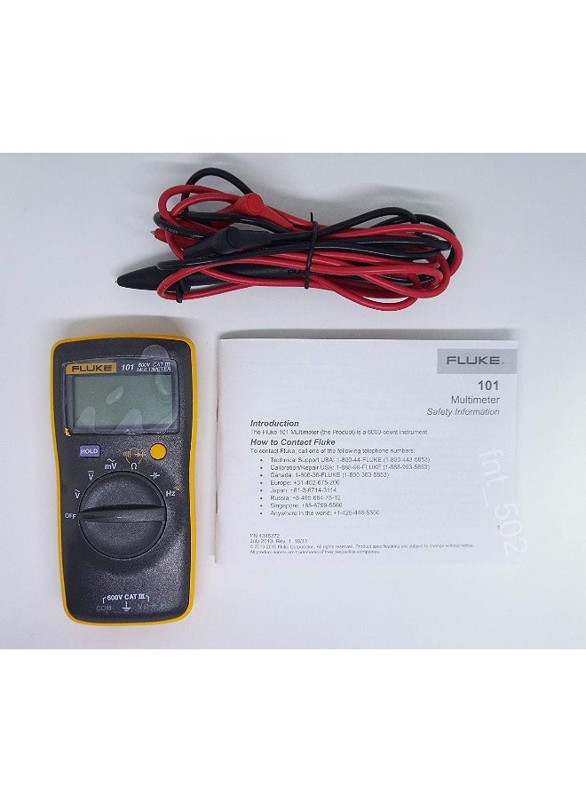 FLUKE 101 Basic Digital Multimeter Pocket Portable Meter Equipment Industrial  - Image 3