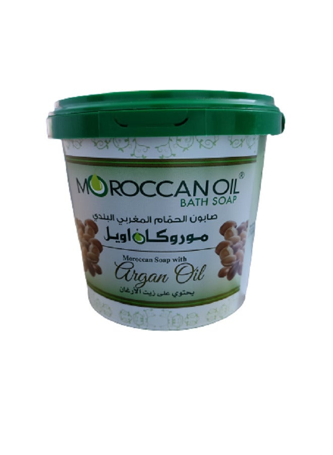 موروكان أويل صابون حمام مغربي عضوي بزيت الأرجان 850 جرام - Image 2