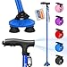 BigAlex Folding Walking Cane with LED LightPivoting Quad BaseAdjustable Walking Stick with Carrying Bag for MenWomen - Image 1