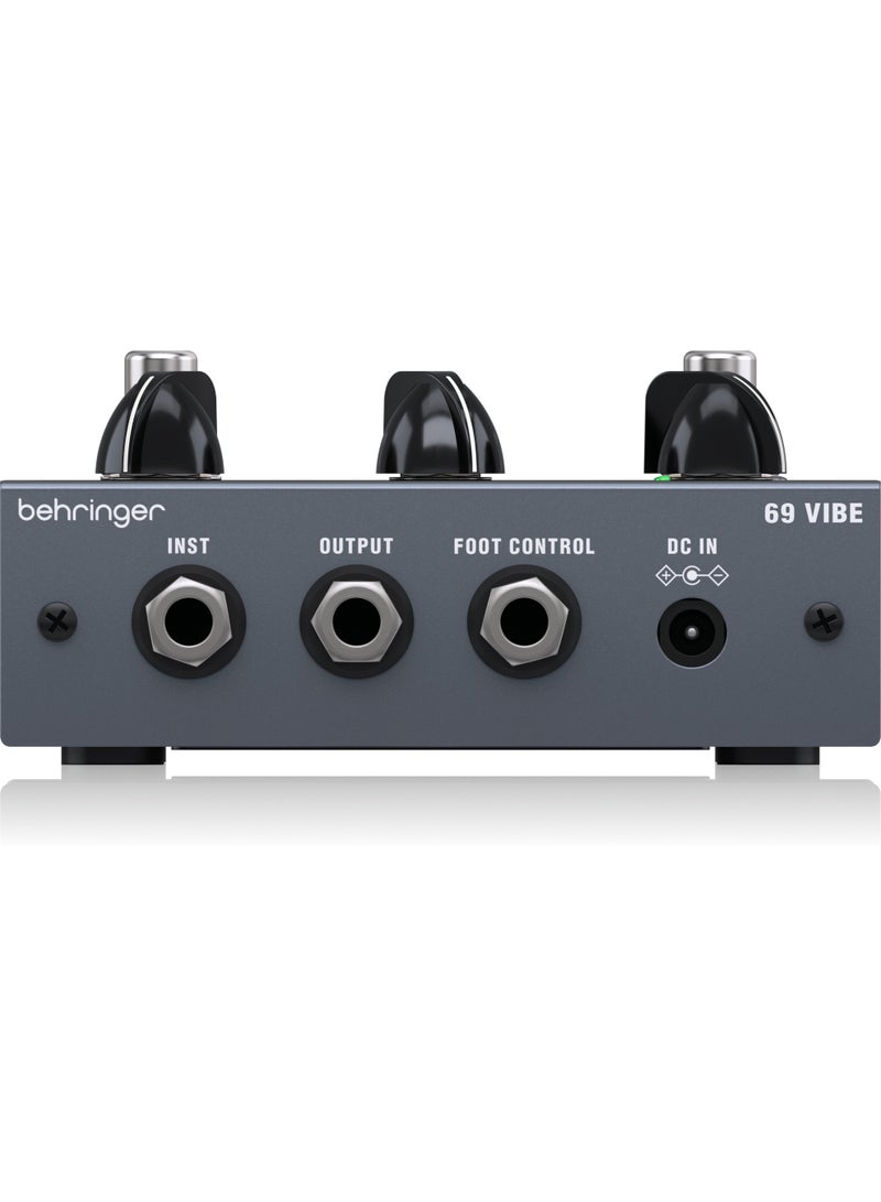 behringer Vintage 69 Vibe Pedal with Footswitchable Modes, Onboard Speed Control and Dual Inputs - Image 2