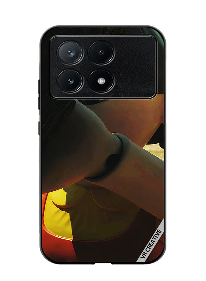 VR CREATIVE Protective Case Cover For Xiaomi Poco X6 Pro Squid Game Girl Statue Design Multicolour - Image 1
