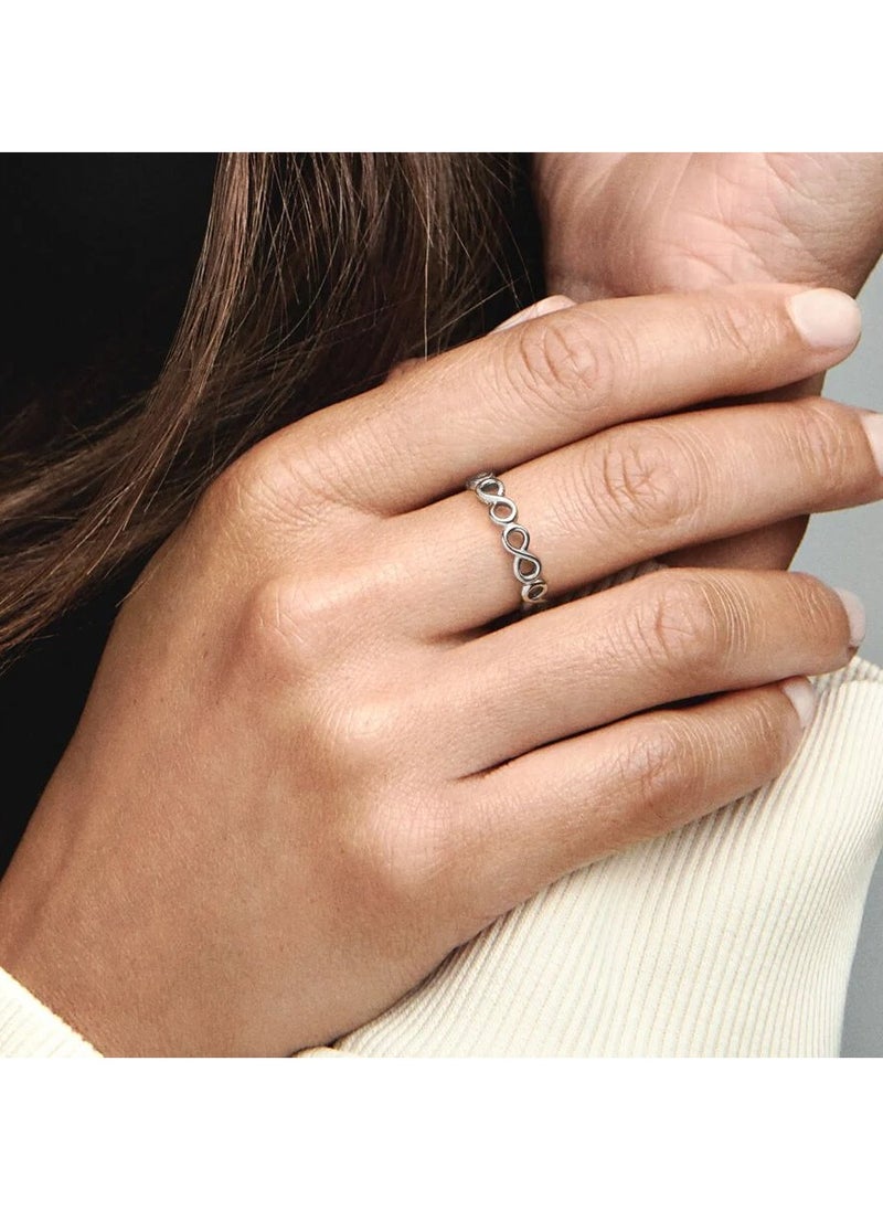 PANDORA Infinity silver ring, Size 50  - Image 3