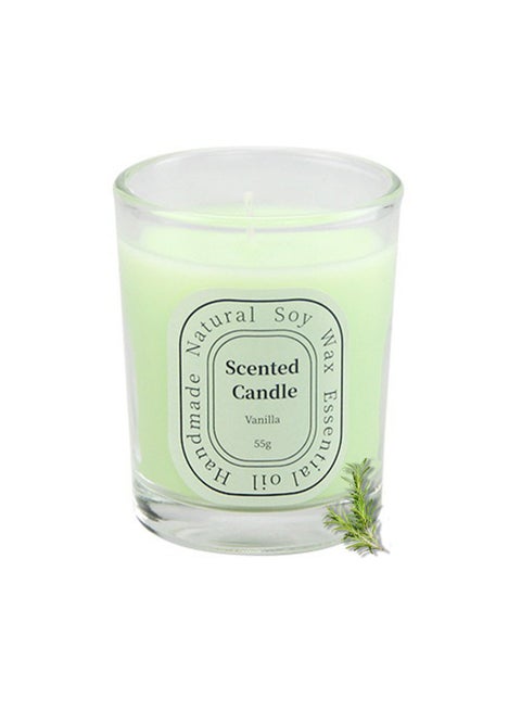 Scented Candle, Natural Soy Wax & Fragrance Candles, Long Lasting Aromatherapy Air Freshener 2.2oz (Vanilla)