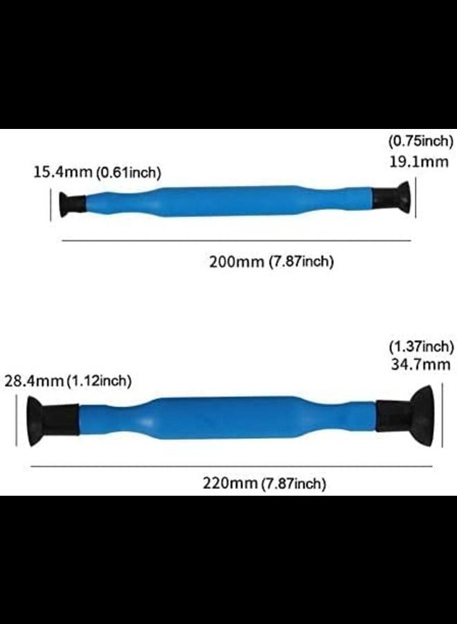 عباسلي مجموعة أدوات طحن يدوية ذات صمام مزدوج وعصا طحن يدوية مع أكواب مصاصة - Image 2