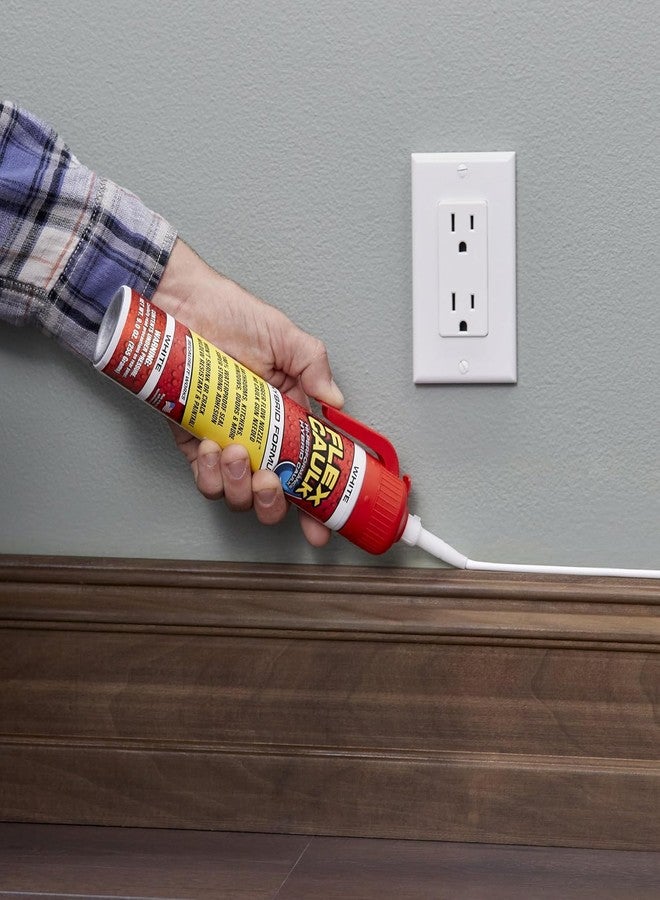 Flex Seal Caulk, Waterproof & Weatherproof Hybrid Polymer Sealant, Strong, Paintable, Indoor, Outdoor, Bath, Shower, Sink, Window, Baseboards, Door, RV, Roof, Wood, Auto & Marine, White, 9 oz, 1-Pack - Image 3