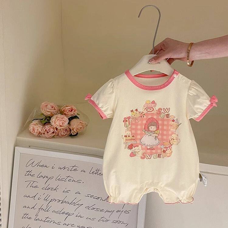 Baby Summer Short Sleeve Romper - Image 4
