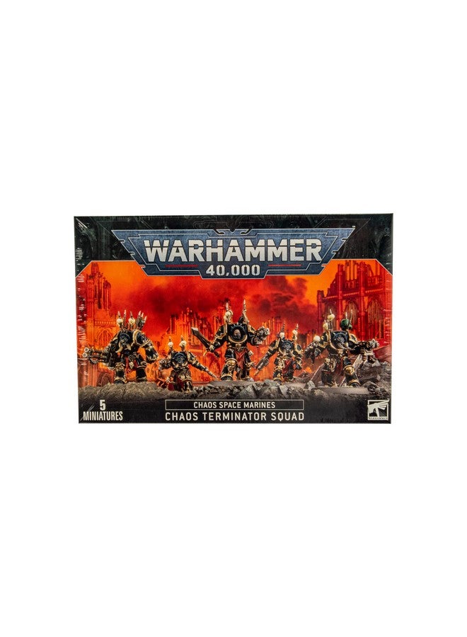 Games Workshop Warhammer 40,000 - Chaos Space Marine: Chaos Termintor Squad - Games Workshop - Image 1