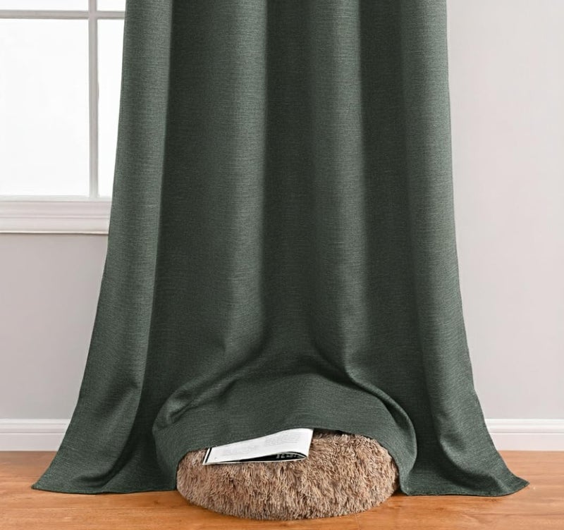 Amali Blackout Textured Curtains 274 cm x 127 cm - 2 Panels, 100% Polyester, Grommet Top, Thermal Insulated, Noise Reducing, Light Blocking - Image 5