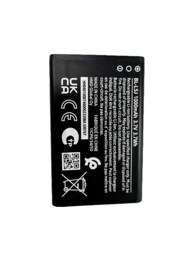 بطارية بديلة لهاتف نوكيا BL-L5J بسعة 1000 مللي أمبير، رقم الموديل TA-1557 105 2023 - Image 3