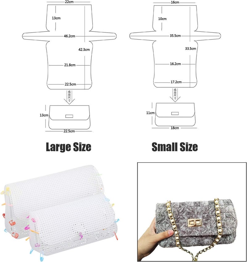 Allazone 57 PCS Mesh Plastic Canvas Sheets Kit Including 24 PCS Plastic Canvas, 12 Color Acrylic Yarn for DIY Crafts Embroidery Cross Stitch, Acrylic Yarn Crafting, Knit and Crochet Projects - Image 3