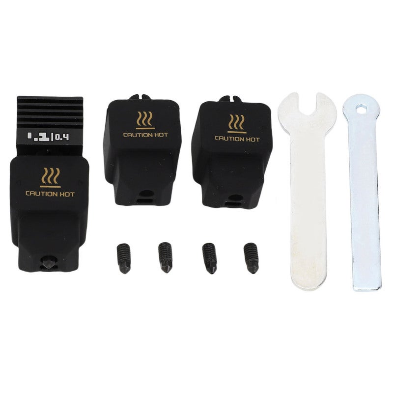 3D Printer Hotend Replacement Kit: Full Metal Hotend With Hardened Steel Nozzle (0.2mm, 0.4mm, 0.6mm, 0.8mm) - Easy To Install High Speed Printing Extrusion Head Kit for Bambu Lab H2D, A1, A1 Mini 3D - Image 1