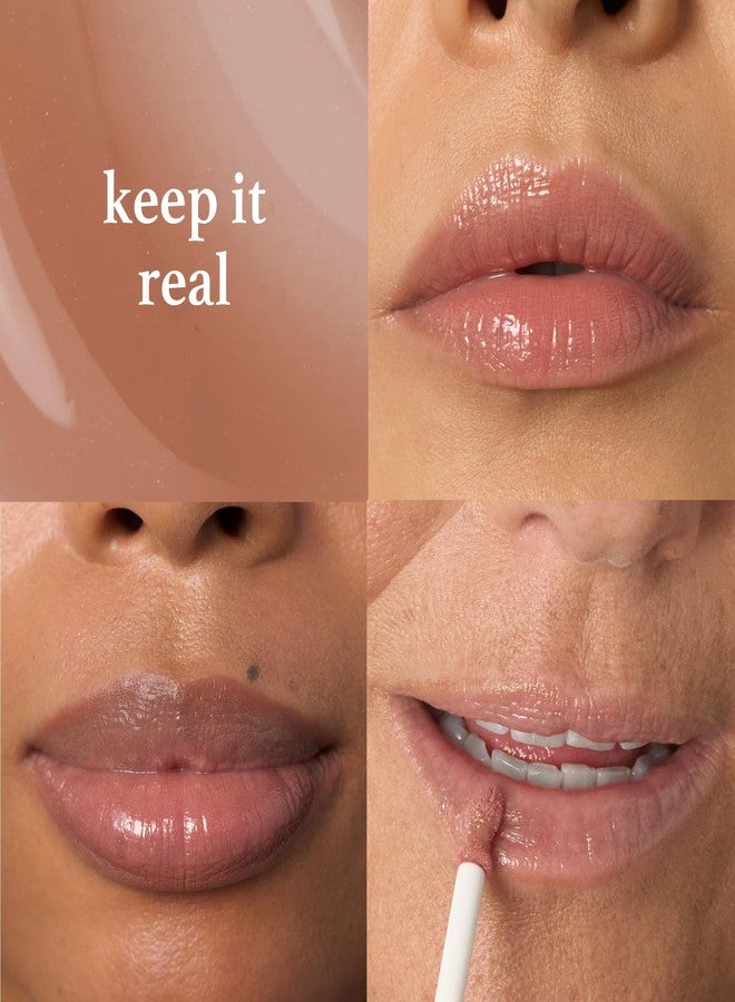 Julep So Plush Plumping Lip Gloss - Keep It Real - High-Shine Hydrating Lightweight Lip Color - Non-Sticky Formula - Vitamin E Soothes and Repairs Lips - Image 2
