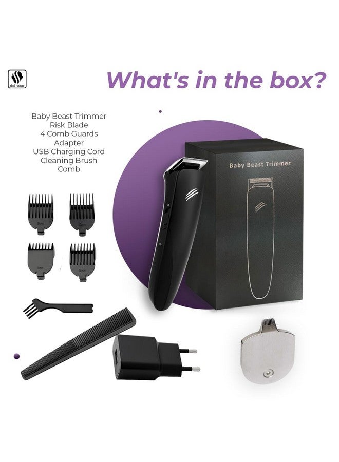 Skull Shaver Skull Shaver Baby Beast Trimmer: Ultimate Cordless Hair & Beard Trimmer with Precision Blades | Complete Grooming Kit | Gift for Men - Image 3
