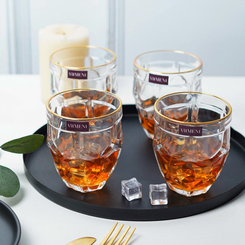 Artment HexaHoney Whiskey Glasses Set of 4 - Image 1