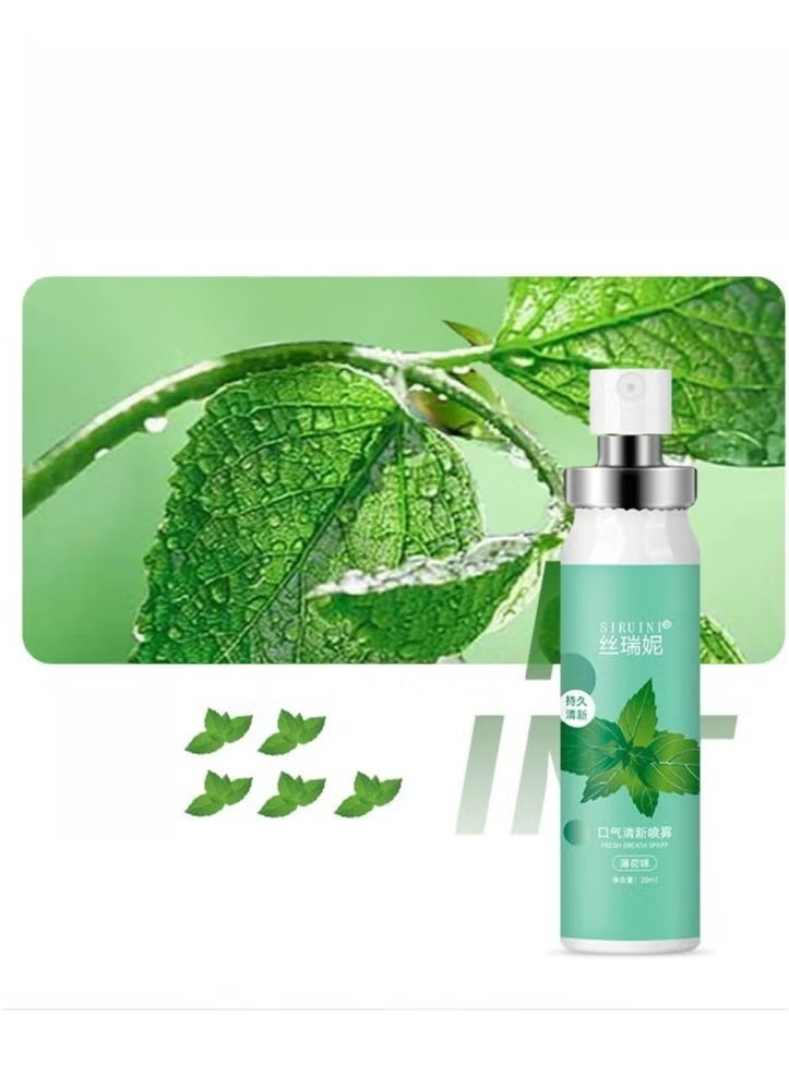 Siruini Multi Effeet Fresh Oral Spray 20ml, Bad Breath Treatment for Adults, Mint Flavor Mouth Freshener, Effective Mouth Spray, Breath Freshener Spray, Oral Care Spray, Mouth Healthy Care*2PCS - Image 2