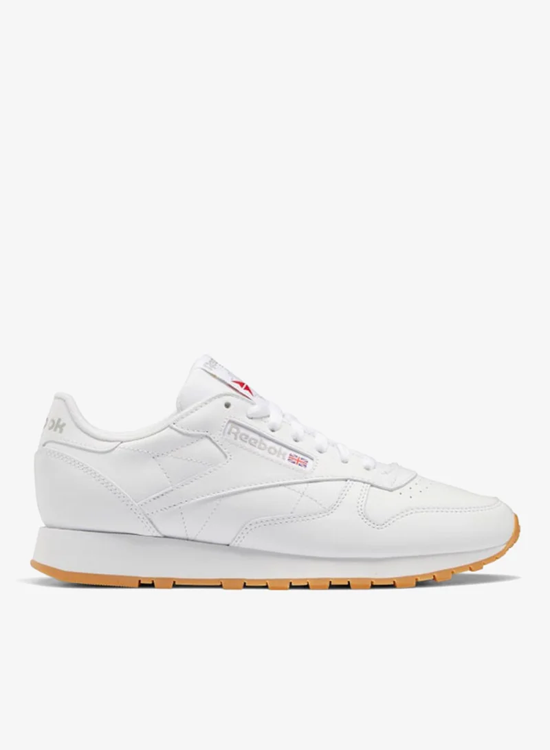 Reebok White/Pure Grey 3/Rubber Gum-03 Reebok Classic Leather Unisex Shoes  | Best Price UAE