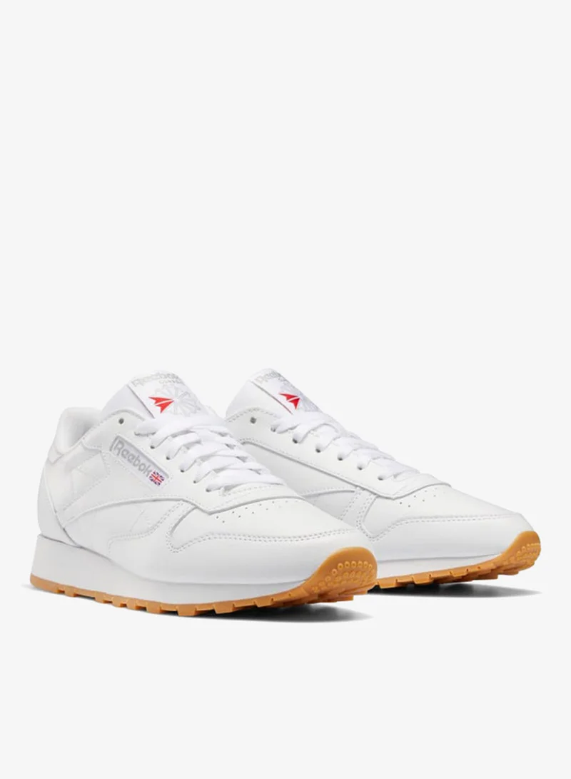 Reebok White/Pure Grey 3/Rubber Gum-03 Reebok Classic Leather Unisex Shoes  | Best Price UAE
