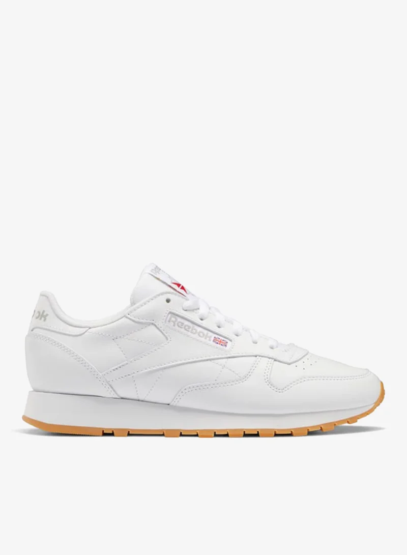 Reebok White/Pure Grey 3/Rubber Gum-03 Reebok Classic Leather Unisex Shoes  | Best Price UAE