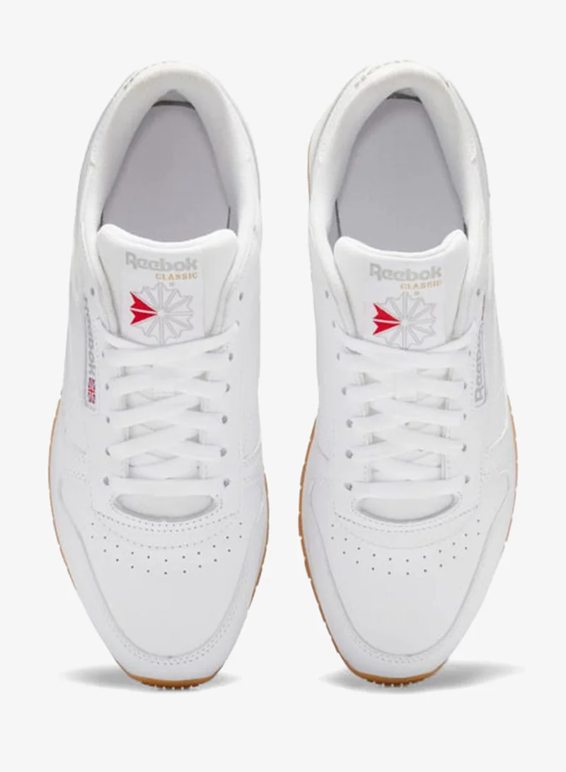 Reebok White/Pure Grey 3/Rubber Gum-03 Reebok Classic Leather Unisex Shoes  | Best Price UAE