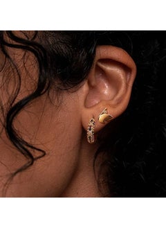 Mevecco MEVECCO Women Huggie Hoop Earrings Gold Ear Stud Cuff 14K Gold Filled Small Boho Beach Simple Delicate Handmade Hypoallergenic Jewelry Gift  - Image 4