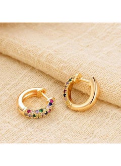 Mevecco MEVECCO Women Huggie Hoop Earrings Gold Ear Stud Cuff 14K Gold Filled Small Boho Beach Simple Delicate Handmade Hypoallergenic Jewelry Gift  - Image 3