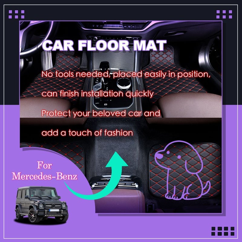 Luxury Floor Mats Compatible With Mercedes Benz EQA 2023-2025 Durable And Easy Maintenance Interior Protection - Image 1
