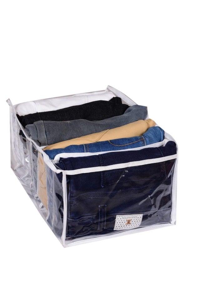 SuneshCreation Sunesh Creation wardrobe organiser, undergarment organizer, shelf organiser for cupboard pack of 3 - Image 3