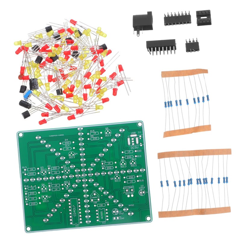 DIY Water Flowing LED Light Soldering Practice Board Kit - Image 2