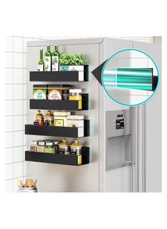 KASTWAVE Magnetic Spice Racks for Kitchen Organization - 2 Pack Seasoning Storage Organizers, Perfect Seasoning Storage Organizer, Spice Organizer Shelf Holder for Kitchen Organization and Storage  - Image 4