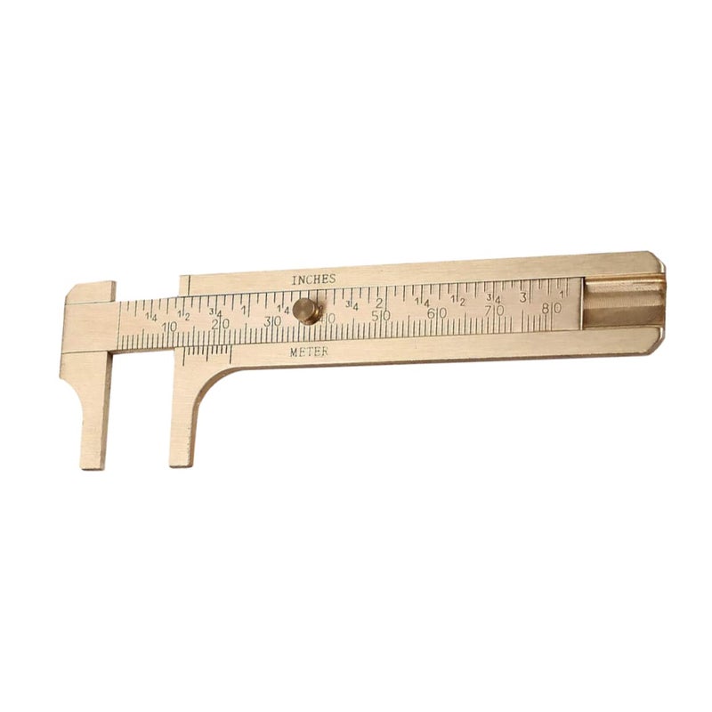 High Precision Copper Caliper Vernier Scale Double Scale Ruler For Jewelry Making - Image 5