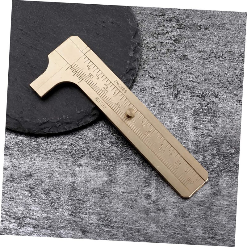 High Precision Copper Caliper Vernier Scale Double Scale Ruler For Jewelry Making - Image 4