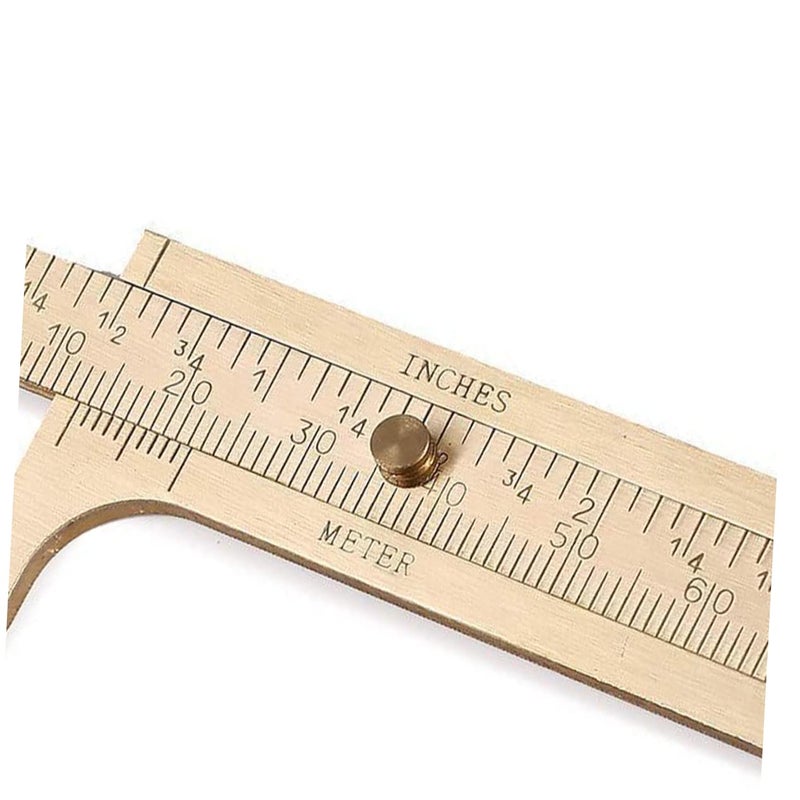 High Precision Copper Caliper Vernier Scale Double Scale Ruler For Jewelry Making - Image 3
