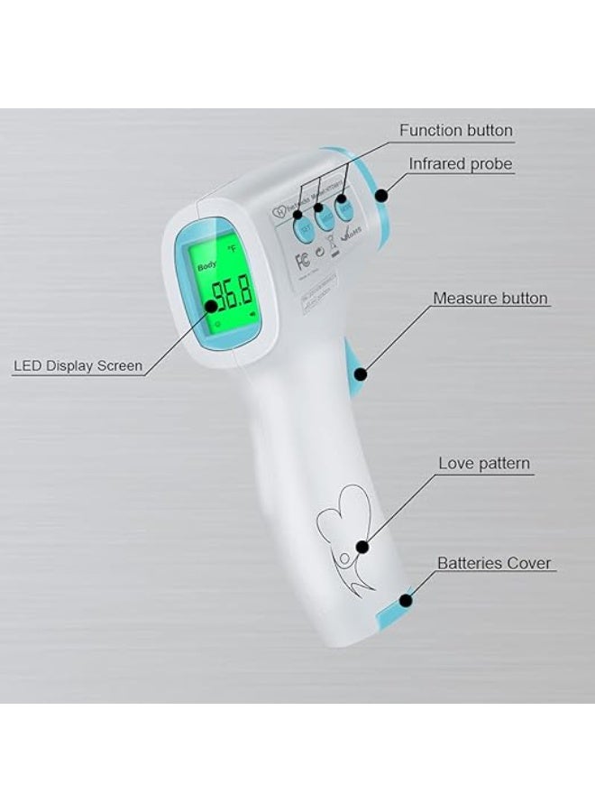 HeTaiDa No Touch Forehead Thermometer for Adults and Baby - Instant Reading & Medical Grade - Multifunctional for Food, Milk & Bath - Essential Daily Use - Image 2