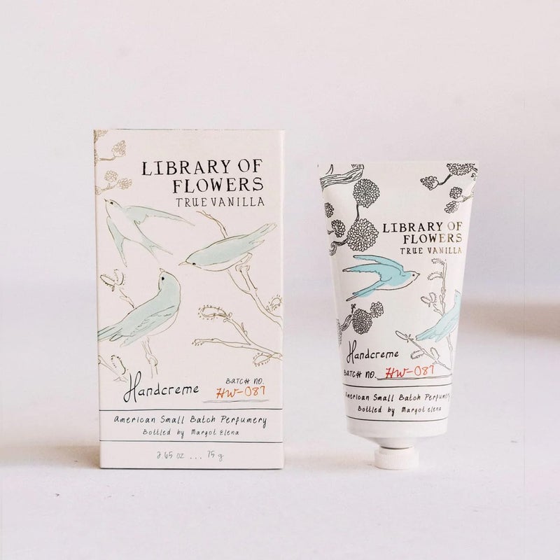 Library of Flowers Handcreme Scented Hand Cream for Women Moisturizing Hand Lotion for Dry Hands Shea Butter Cocoa Butter - Image 2