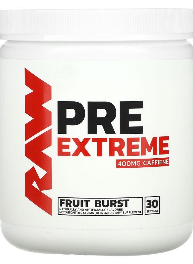 Raw Nutrition Pre Extreme Fruit Burst 13.75 oz (390 g) 