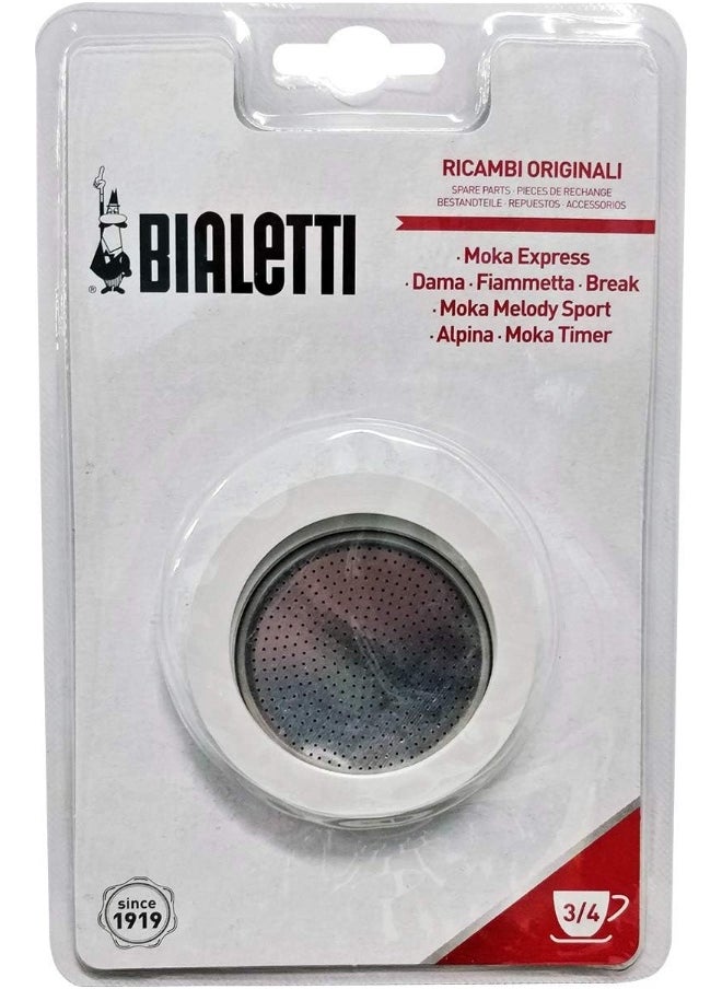 BIALeTTI - Replacement Gasket And Filter For 3 Cup Stovetop Espresso Coffee Makers - Image 1