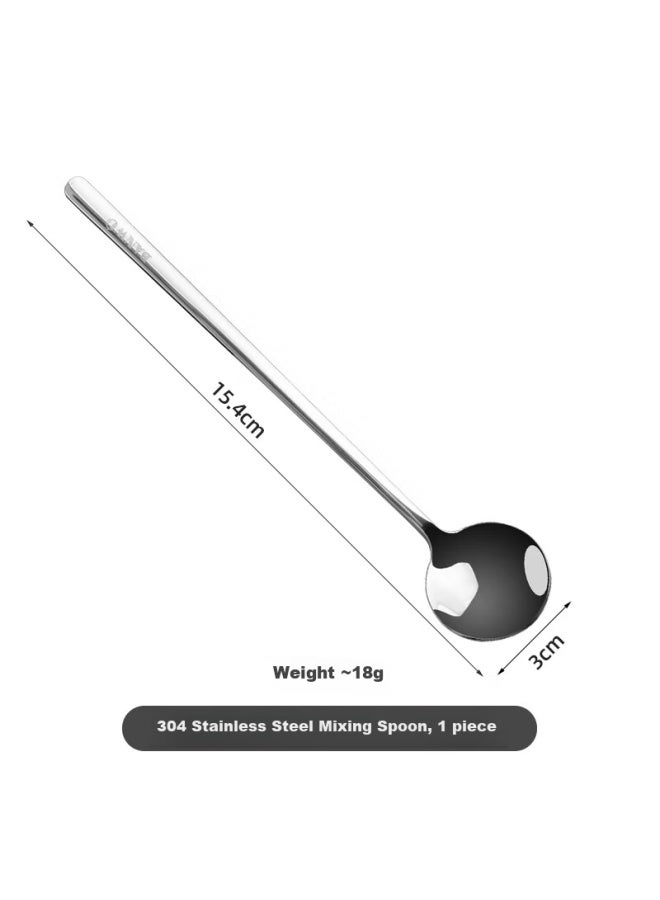 Semi-material life Banwu Shenghuo 304 Stainless Steel Mixing Spoon, Coffee Spoon, Small Soup Spoon, Dessert Spoon, Ice Cream Spoon, Seasoning Spoon, Small Salt Spoon  - Image 2
