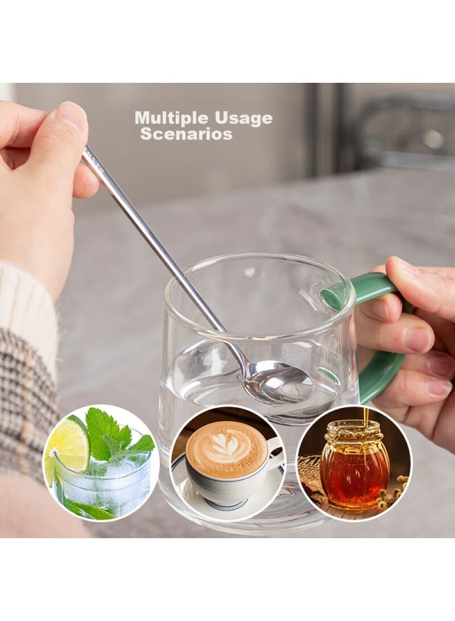 Semi-material life Banwu Shenghuo 304 Stainless Steel Mixing Spoon, Coffee Spoon, Small Soup Spoon, Dessert Spoon, Ice Cream Spoon, Seasoning Spoon, Small Salt Spoon  - Image 5