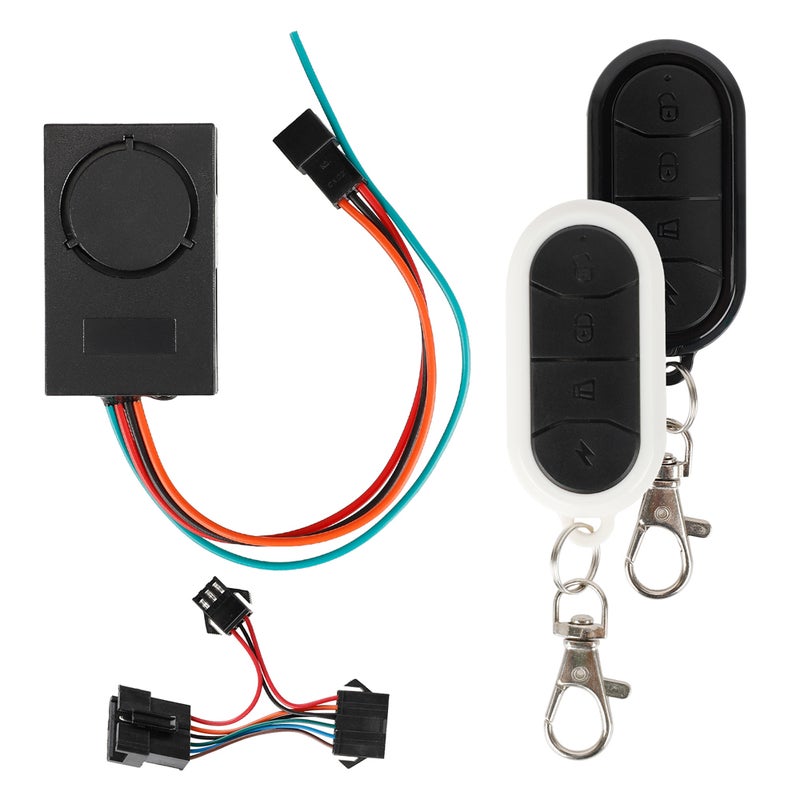 Electric Scooter AntiTheft Device Vibration Alarm Waterproof One-Button Starter Support Vehicle Search Function with Remote Controller - Image 1
