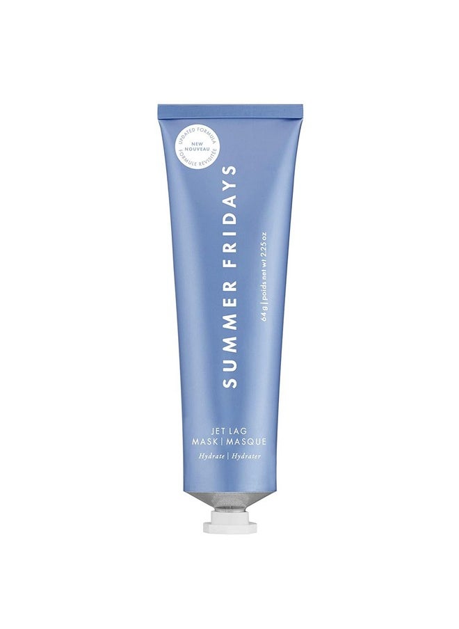 SUMMER FRIDAYS Summer Fridays Jet Lag Mask - Hydrating Face Mask + Moisturizer - Enriched with Hyaluronic Acid, Niacinamide, Glycerin + Antioxidants Helps Nourish Skin for a Renewed + Radiant Complexion (2.25 Oz)  - Image 1