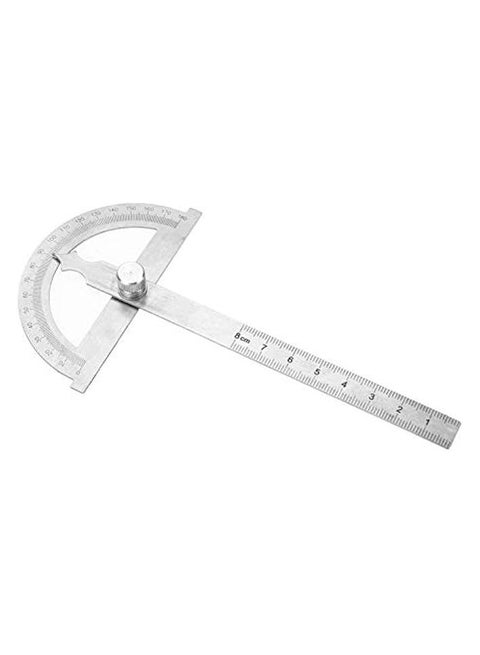 2 In 1 Protractor Ruler Protractor Ruler, Angle Finder Tool Stainless Steel Protractor, Angle Measure Tool Angle Goniometer Ruler, Protractor and Ruler Set for(80 * 120mm)