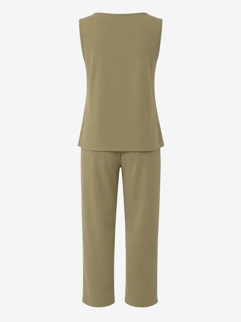 ميكسراي MIXRAY Sleeveless Vest and Wide-Leg Pants Set